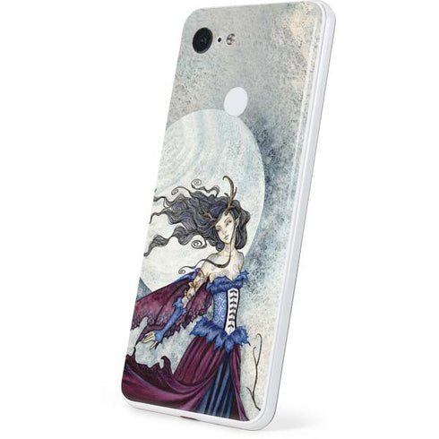 Amy Brown The Moon is Calling Fairy and Dragon Google Pixel 3 Skin